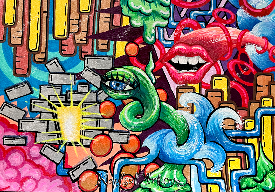 Anstadt - aus der Serie - DINA4 Art Nr_61.1_Papier_AnStadt Ein Thermotransferdruck auf Jersey/Sport-Jersey/Banner-Gewebe (PES) gedruckt. Diese Veredelung ist auf ein 100% Baumwollshirt von Stanley/Stella genäht. (Dieser Druck ist auf verschiedenen Modellen in verschiedenen Farben erhältlich.) Einzigartig, handgemacht und mit Herz gestaltet, somit ist jedes fertiggestellte Produkt kein Mainstream, kein Massenprodukt, sondern ein Unikat mit Charakter.