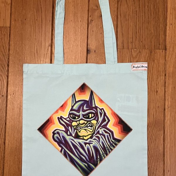 Bat-Glow on Light Tote Bag