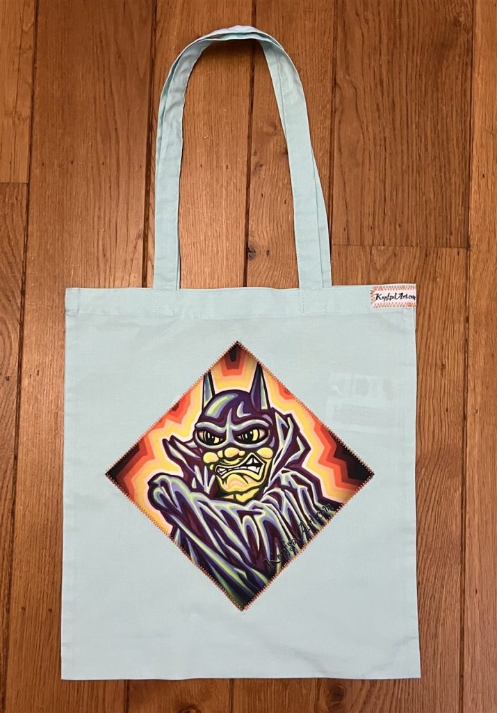 Bat-Glow on Light Tote Bag