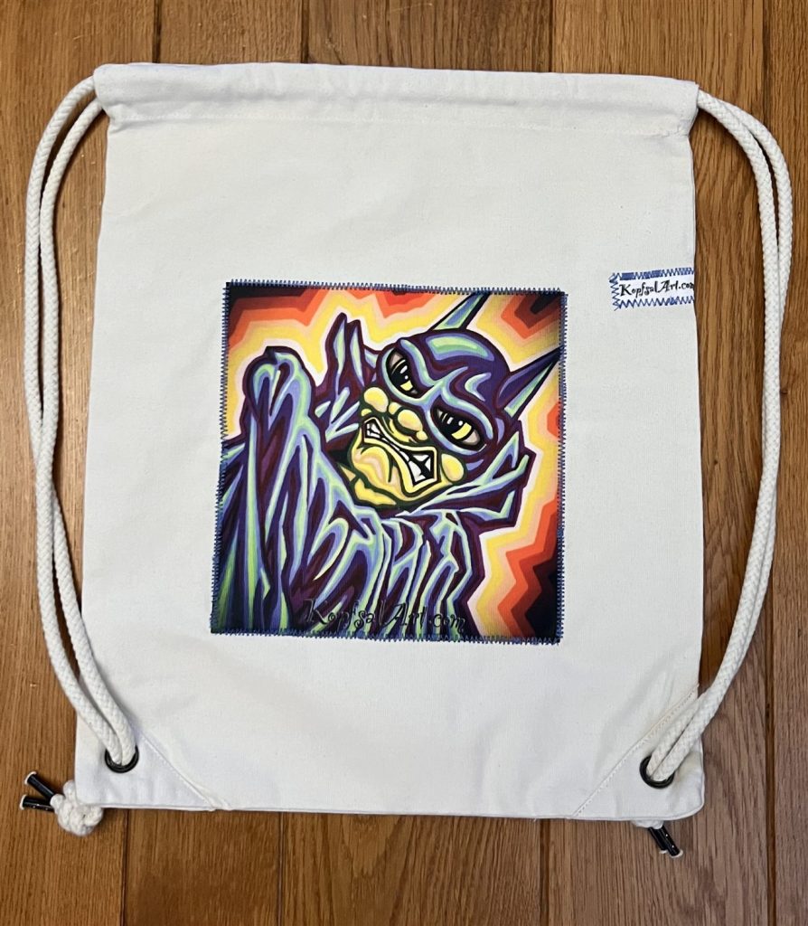 Bat-Glow on Gym Bag