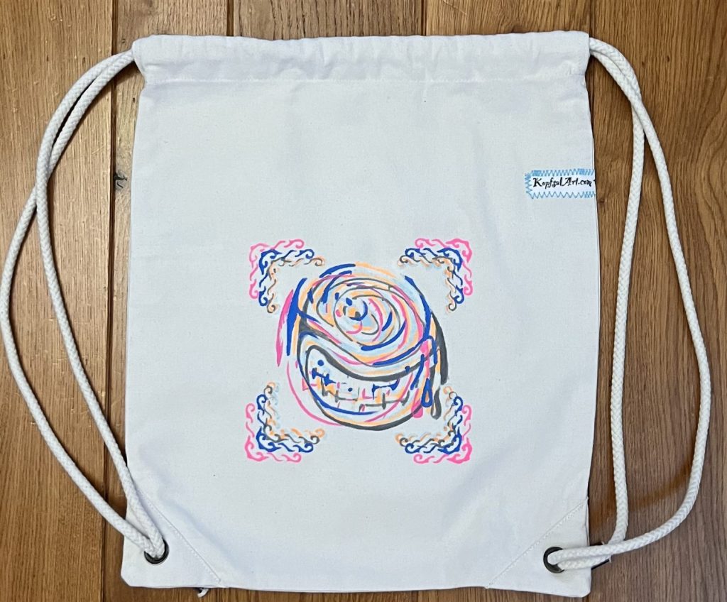 KopfsalART Logo on Gym Bag