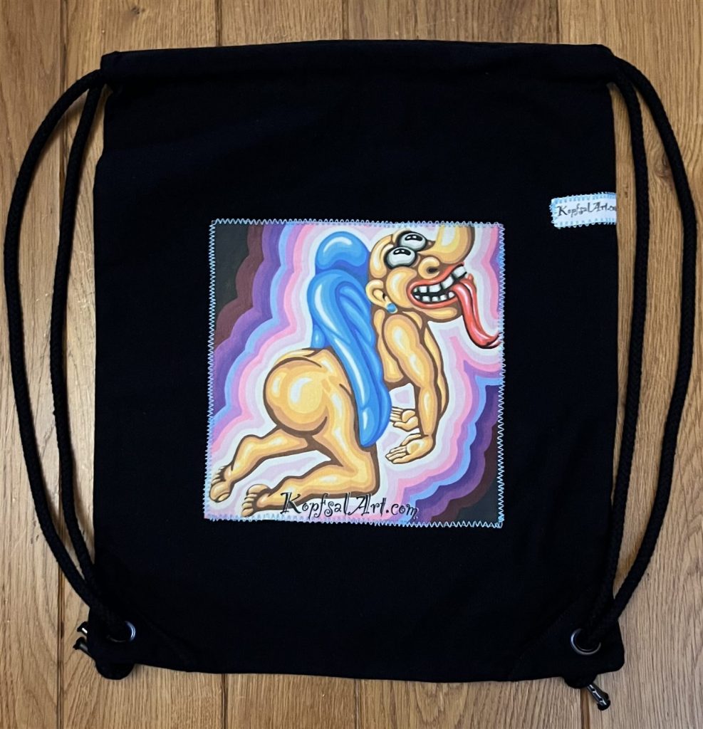 Angel on Gym Bag
